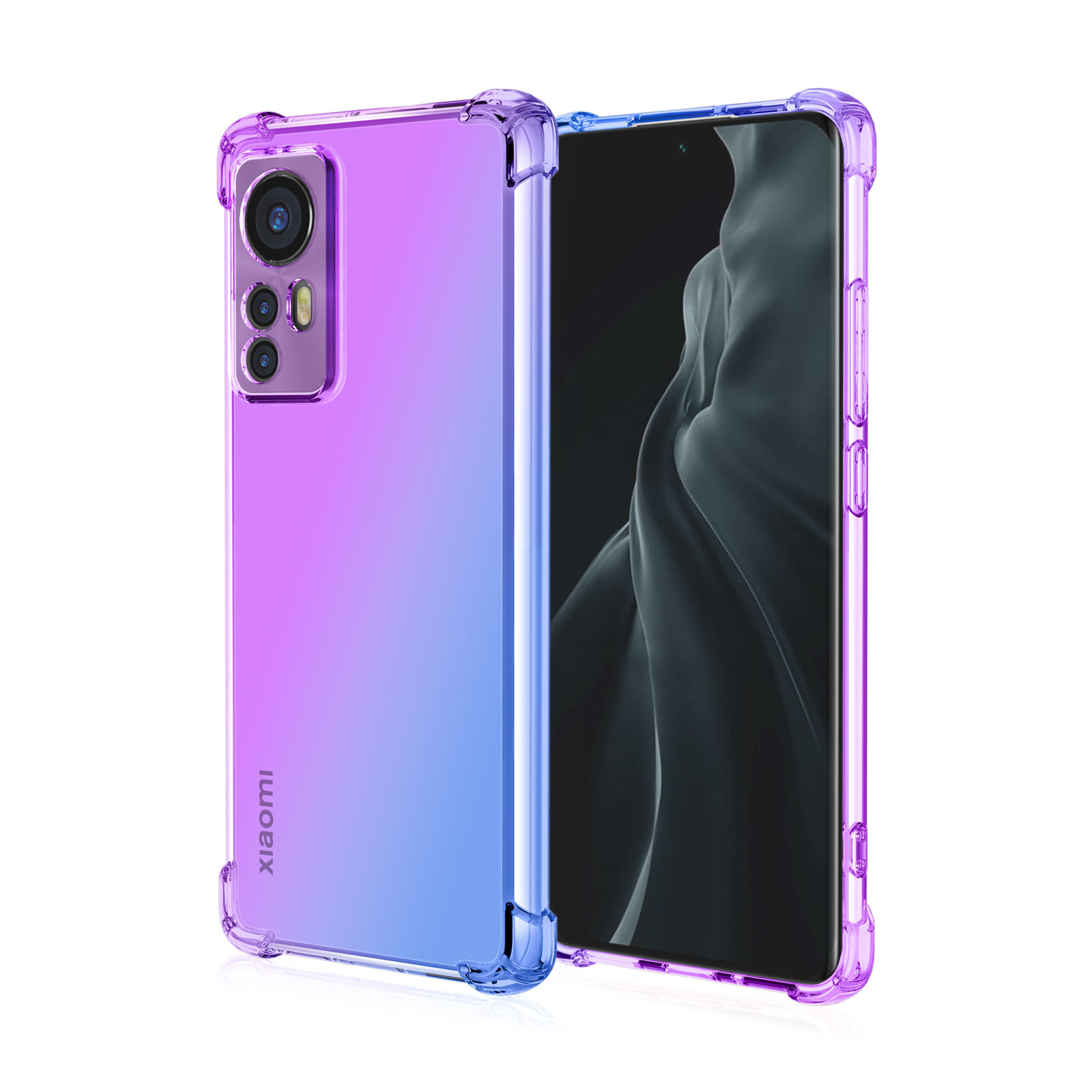 สีม่วง + น้ำเงิน