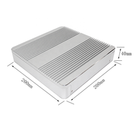 Boîtier en aluminium sur mesure, en alliage extrudé, avec blindage EMI pour appareils IoT, service CNC personnalisé, boîtier électronique en aluminium