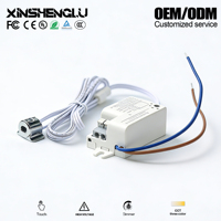 Interruptor Táctil LED de Alto Voltaje AC220V OEM ODM con Ajuste CCT, Clasificación IP21, Entrada de 12V 24V para Iluminación de Gabinetes y Espejos
