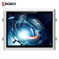 PC Industriale All-in-One da 12,1 Pollici, Montaggio a Filo, CPU Intel Opzionale, RAM e SSD Personalizzabili, Anteriore Impermeabile IP65