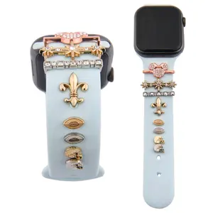 2024 New Style Christmas Gift Silicone Smart Watch Band Strap Charms For Watch Band Decoration