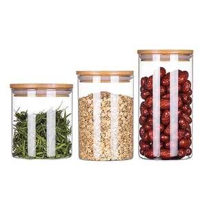 Eco-friendly High Quality Airtight Clear Bottle Cover Storage Bamboo <b>Lids</b> for Food Coffee <b>Glass</b> Spice <b>Jar</b> Bamboo <b>Lid</b> - Product Image 1
