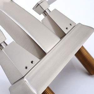 Salle de bain américaine Salle de bain Centerset Lavabo en laiton brossé <span class=keywords><strong>Robinets</strong></span> de lavabo UPC - Product Image 6