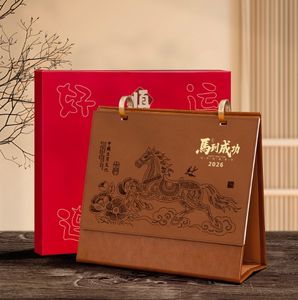 <span class=keywords><strong>Calendrier</strong></span> annuel 2026, <span class=keywords><strong>calendrier</strong></span> de surface professionnel, planification pour ce mois - <span class=keywords><strong>Calendrier</strong></span> du Nouvel An <span class=keywords><strong>lunaire</strong></span> de l'année du Cheval avec horloge - Product Image 2