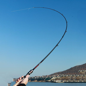 Canne à pêche spinning/casting en carbone de haute qualité, 198 cm, deux sections, pour carpes rapides et lentes - Product Image 4