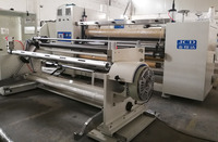 Machine de découpe et de refendage de rouleaux de film pour vitres de voiture, commande PLC, refendeuse et rembobineuse de rouleaux jumbo 1300 mm pour film PET et film protecteur