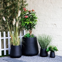 Buatan tangan Stackable Indoor taman tanaman beton besar Groot terinspirasi Fiberglass Pot bunga
