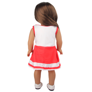 MSYO Red Passionate Cheerleading <strong>Gymnastics</strong> Dress Passionate <strong>Doll</strong> Clothes Fit 18 Inch <strong>Doll</strong> - Product Image 5