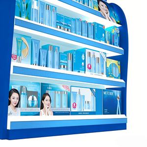 Exhibidor de Piso de Madera con LED de Primera Calidad para Marcas de Cuidado de la Piel en Tiendas Minoristas, Solución Elegante para Exhibición - Product Image 6