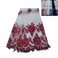 Robe et jupe en coton brodé de dentelle nigériane respirante pour femmes nouveau tissu de dentelle africaine de conception