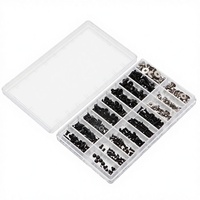 360 vis à tête plate Phillips en acier inoxydable M2 M2.5 M3 KM, petit kit de vis pour ordinateur portable, finition noire pour ordinateur et lunettes
