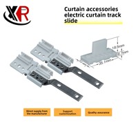 Jiali Ensemble de rail de rideau électrique motorisé en acier inoxydable moderne, poulie silencieuse et fluide pour bureau, maison intelligente