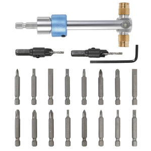 Juego de 20 piezas de brocas avellanadoras de acero de alta velocidad con cabezales de cambio rápido y kit de puntas de destornillador convertibles para comercio transfronterizo - Product Image 5