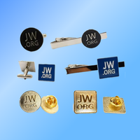 Broche en métal de style Jw.org, marque Pinstar, plaquée argent, pour boutons de manchette, avec logo personnalisé et lettre, en émail souple ou dur, vente en gros à prix abordable