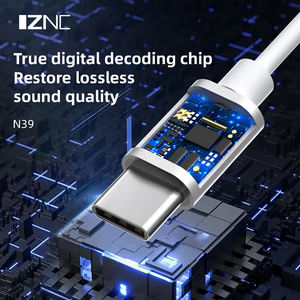 Auriculares intrauditivos con <span class=keywords><strong>cable</strong></span> metálico, audífonos de 3,5mm con micrófono, color blanco, bajo precio, a granel, tipo C, el más <span class=keywords><strong>barato</strong></span> - Product Image 4