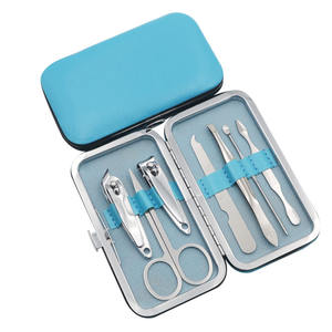 Ensemble de 7 pièces de ciseaux à ongles en acier inoxydable, outils de manucure et de beauté, vente en gros - Product Image 4