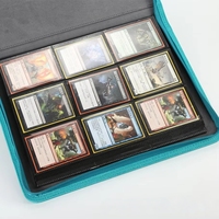 Álbum Porta Tarjetas de Visita con 9 Bolsillos y Capacidad para 360 Tarjetas, con Cierre de Clip, Diseño Personalizado de PU, para Tarjetas de Fútbol, Baloncesto, Fotos de Estrellas de Kpop