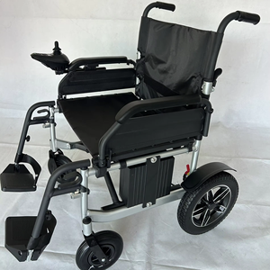 Fauteuil roulant électrique en alliage d'aluminium haute résistance - Capacité de 140 kg, avec sac latéral de rangement et batterie au lithium compatible avion - Product Image 1