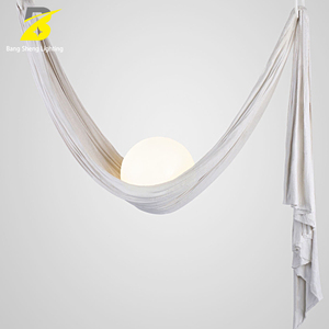 <span class=keywords><strong>Suspension</strong></span> textile en <span class=keywords><strong>lin</strong></span> avec globe en verre blanc laiteux pour chambre Wabi Sabi et café minimaliste - Product Image 1