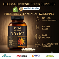 Fournisseur de dropshipping : Gélules de Vitamine D3 + K2 (Vitamine TK) les plus vendues - Disponibles pour livraison immédiate et support OEM.