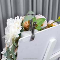 Nouvelle Collection 2026 : Guirlande de fleurs artificielles personnalisées roses violettes pour panneau de bienvenue, chemin de table et décoration intérieure pour allée de mariage