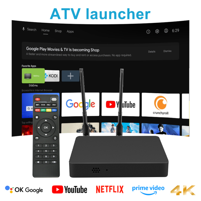 Canzone 2026 Android 11 TV Box Rockchip RK3568 Quad-core 8GB RAM WiFi6 BT5.2 4K HDR 32/64GB ROM Gigabit Ethernet