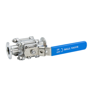 <span class=keywords><strong>1.5</strong></span> inç paslanmaz çelik 3 adet tam geçişli küresel vana SS304 sıhhi paslanmaz çelik Surety manuel üç parçalı üçlü kelepçe geçme burç küresel vana - Product Image 4