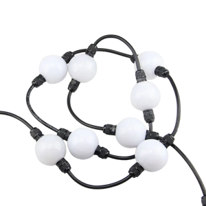 Программируемая светодиодная гирлянда OEM/ODM, 50 мм, 24 В, 3D, на чипе UCS1903, RGB-пиксельные шары для праздничного декора, светодиодный шар-штора для сцены - Product Image 3