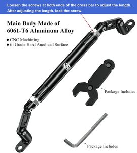 Bicyclette universelle aluminium CNC étendu levier de renforcement guidon de <span class=keywords><strong>moto</strong></span> renforcer la barre transversale - Product Image 4