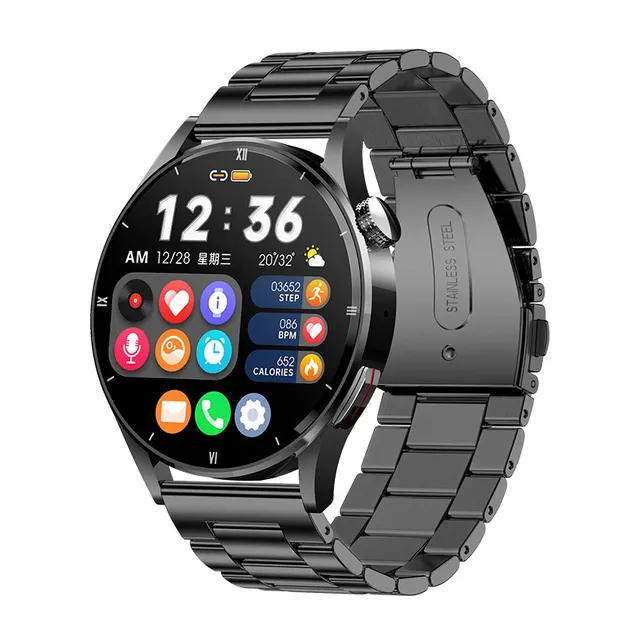 Smart Watches 4G Full Touch Sport Fitness Horloges Smart Watch 2023 Waterdichte Hartslag Stalen Band Smartwatch Android Ios