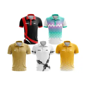 Top quality full custom design sublimation quick dry polo shirt premium