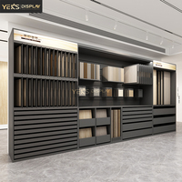 Vitrine d'échantillons en bois sur mesure pour présentoir avec tiroir inférieur pour salle d'exposition Modèle XDL291