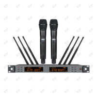 Micrófono Inalámbrico UHF HD-3000 de Alta Calidad, Patrón Polar Cardioide Metálico, Ligero, XLR, Cancelación de Ruido, para KTV, Actuaciones en Escenario