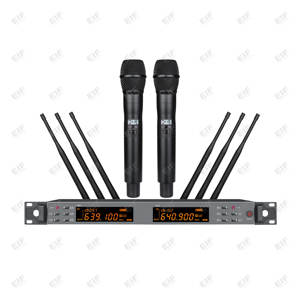 Micrófono Inalámbrico UHF HD-3000 de Alta Calidad con Patrón Polar Cardioide Metálico y Cancelación de Ruido para Actuaciones en Escenarios de Iglesias - Product Image 2