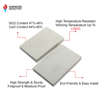 Panneau en silicate de calcium résistant aux hautes températures, isolation thermique, ignifuge, revêtement pour fours industriels