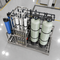 Solution personnalisée de traitement de l'eau, système d'osmose inverse à deux étages, fabricant de systèmes d'adoucissement RO UF, 500LPH-5000LPH