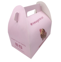 Boîtes pliantes à croissants Coffrets cadeaux roses Boîtes en papier de qualité alimentaire pour magasin
