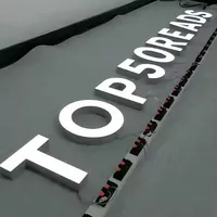 Panneau publicitaire LED 3D DakeSign en acrylique rétroéclairé, conception gratuite, OEM ODM, étanche IP65, pour centres commerciaux et commerces de détail, éclairage frontal