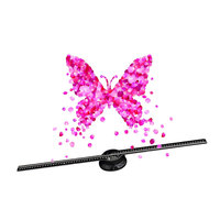 Mini équipement 3D 42cm 224 LED 420*71*40mm Ventilateur LED Hologramme Projecteur holographique 3D Hologramme