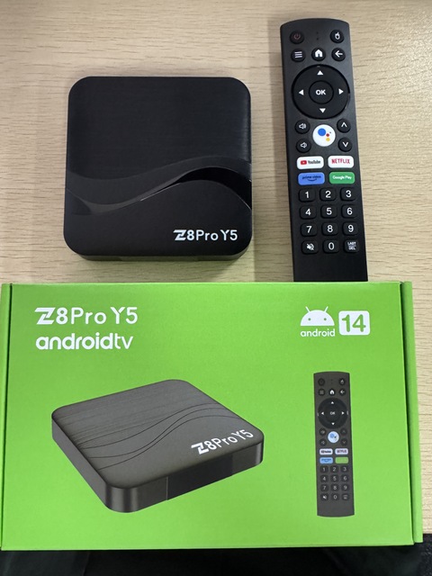 Z8 Pro Y5 Amlogic S905Y5 Quad Core ARM Cortex-A55 CPU Android 14 2Gb 16GB HDR OTT Box BT5.0 WIFI6 Smart TV Box