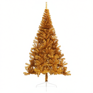 ต้นคริสต์มาสสีทอง D0100HXML22 ขนาด 7 ฟุต ทนทาน ตกแต่งภายในบ้านได้ ต้นไม้สไตล์โมเดิร์นสำหรับเทศกาลวันหยุด ติดตั้งง่าย - Product Image 1