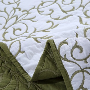 Handmade 100% cotton bedspread Quilt bộ mỹ phong cách ngủ Viện trợ Reversible hoa <span class=keywords><strong>Comforter</strong></span> lấy cảm hứng từ thiên nhiên - Product Image 6