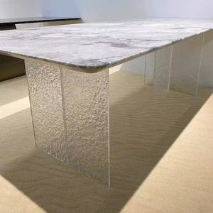 Gambe per <span class=keywords><strong>Tavolo</strong></span> <span class=keywords><strong>da</strong></span> Pranzo in <span class=keywords><strong>Plexiglass</strong></span> Stile Moderno Personalizzato, Base per Piano del <span class=keywords><strong>Tavolo</strong></span> in Acrilico con Gamba in Acrilico - Product Image 4