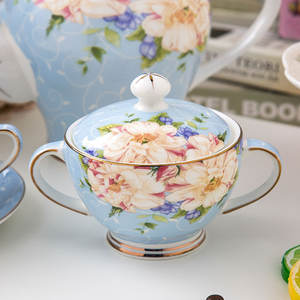 Juego <span class=keywords><strong>de</strong></span> taza y platillo <span class=keywords><strong>de</strong></span> barra <span class=keywords><strong>de</strong></span> azúcar <span class=keywords><strong>de</strong></span> tarro <span class=keywords><strong>de</strong></span> leche <span class=keywords><strong>de</strong></span> tetera grande <span class=keywords><strong>de</strong></span> China <span class=keywords><strong>de</strong></span> hueso fino azul con precio competitivo - Product Image 3