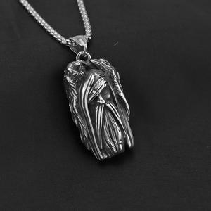 <b>Titanium</b> Steel Viking Odin Pendant Men's Stainless Steel Necklace Wings Themed Gift Jewelry Fashion Accessory - Product Image 2