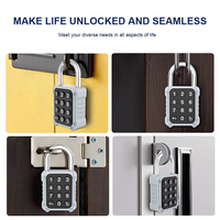 Serrure de porte intelligente à empreinte digitale avec déverrouillage biométrique par application, cadenas intelligent à code OEM pour la maison