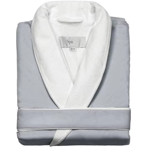 Lussuoso <span class=keywords><strong>Accappatoio</strong></span> in Raso con Esterno Setoso e Interno in Spugna, Doppio Strato Morbido come la Seta, per Spa - Product Image 2