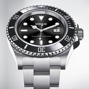 Rolexables 20ATM impermeable profesional de acero inoxidable automático correa los hombres buzo Duartz <span class=keywords><strong>reloj</strong></span> de buceo - Product Image 2
