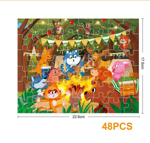Ensemble de puzzles nivelés série animale en gros 24/30/35 pièces jouets éducatifs pour le développement des enfants jeux d'apprentissage en toute sécurité pour enfants - Product Image 1