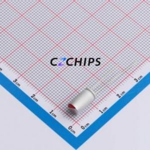 ตัวเก็บประจุแบบไฮบริดของเหลว-ของแข็งอะลูมิเนียมอิเล็กโทรไลต์ GHS1C337M5510PC แบบ Through-hole (THT), ขนาด D5.5xL10.5 มม. - Product Image 1